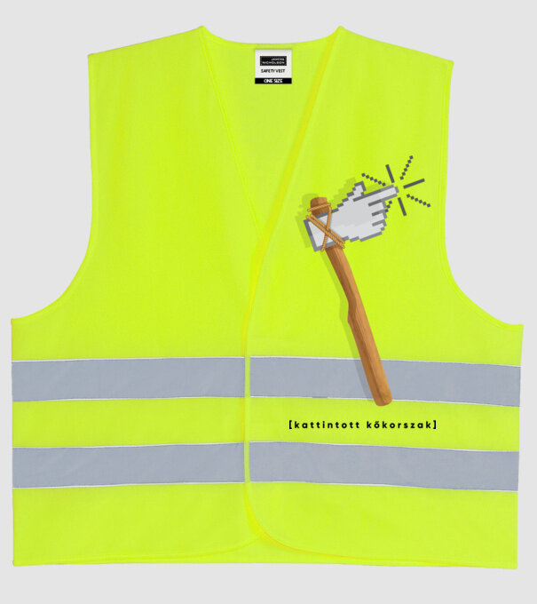  minta neonsárga pólón
