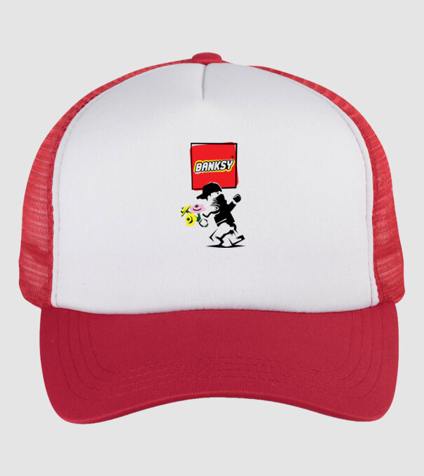  minta fehér/piros pólón